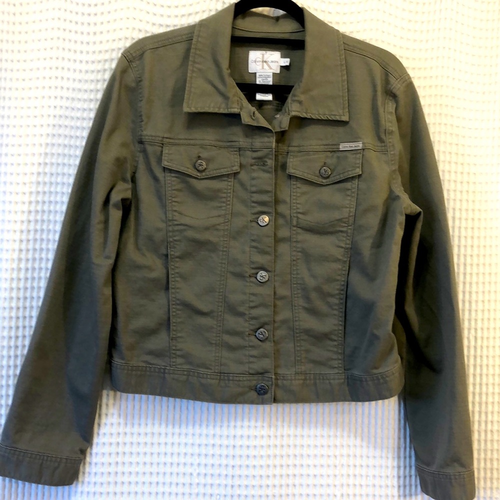 Vintage Calvin Klein Khaki Jean Jacket